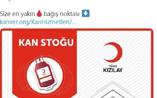 Kızılay’dan kan bağışı çağrısı