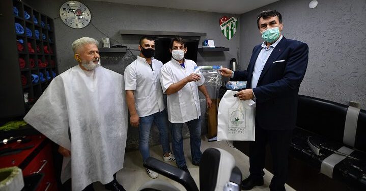 Osmangazi’de berber ve kuaförlere ziyaret
