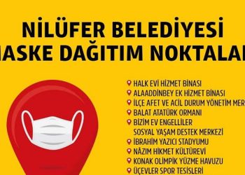 Bursa’da ücretsiz maske dağıtım noktaları