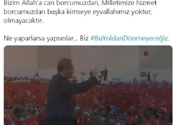 Cumhurbaşkanı Erdoğan’dan, AK Parti’ye dönüşünün 3’üncü yılına özel paylaşım