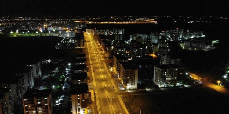 Diyarbakır’da boş sokaklar drone ile görüntülendi