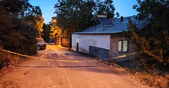 Komşularına satırla saldırdı!