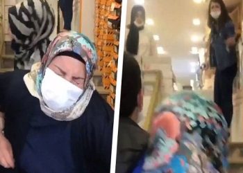 Beğendiği ayakkabıyı almayan annesini merdivenden itti!