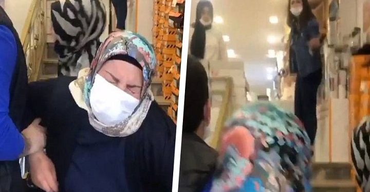 Beğendiği ayakkabıyı almayan annesini merdivenden itti!