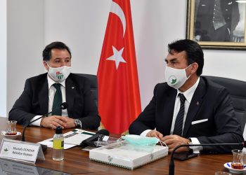 Bursaspor yönetimi Osmangazi Belediyesi’ni ziyaret etti