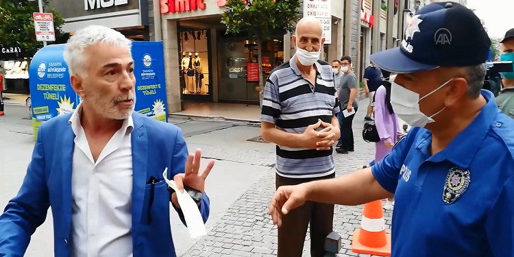 ‘Maske takın’ diyen polise ‘Şov yapma’ dedi, cezayı yedi