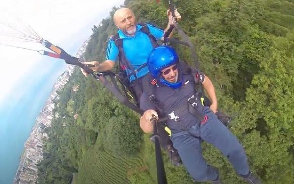 Yamaç paraşütü ile yere çakılan sporcu yaralandı