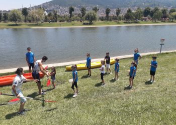 Cimnastik branşı sporcuları Kano ve Bocce branşlarını ziyaret etti.