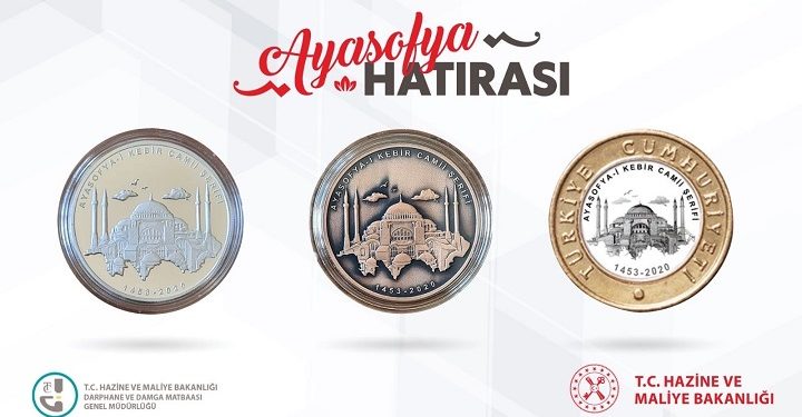 Ayasofya için özel para basıldı