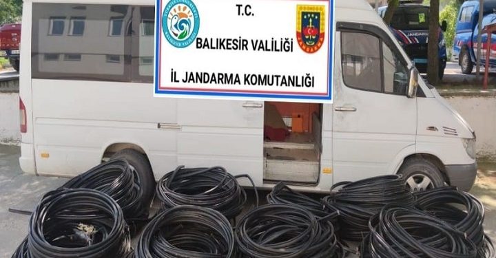 112 bin liralık kablo çaldı