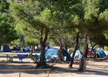 Kamp alanlarına tatilci akını