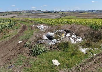 Ekili tarlalar çöplüğe döndü