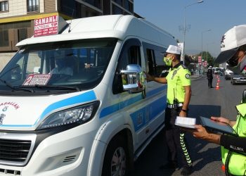 Bursa’da dolmuş ve minibüslerde denetim