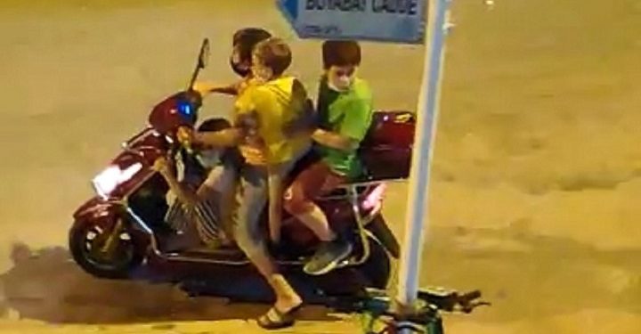 Bursa’da 3 çocuğun tehlikeli yolculuğu