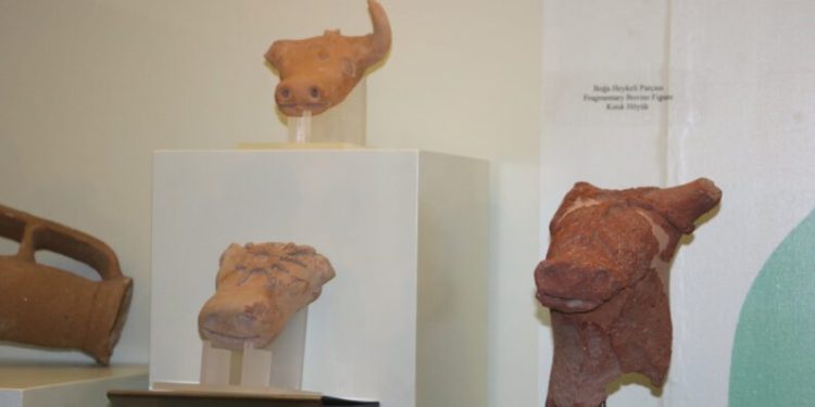 Ni̇ğdede Tari̇hi̇ Kazılardan Çıkan Eserler Müzede Sergi̇ye Sunuldu