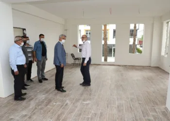 Vali̇ Makas, Bebek Ve Çocuk Kütüphanesi̇ İnşaatında İncelemelerde Bulundu