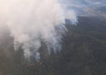 Marmaris’te yangın söndürme çalışmaları sürüyor