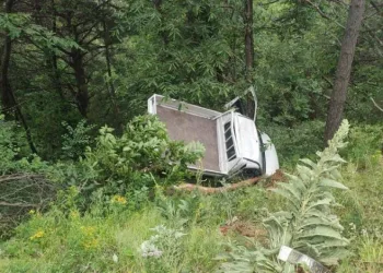 Bursa’da kamyonet şarampole yuvarlandı