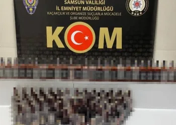 Kargo paketinden 95 şişe kaçak içki ele geçirildi