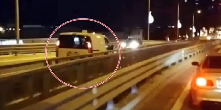 Ters yönde ilerleyerek tehlike saçtı