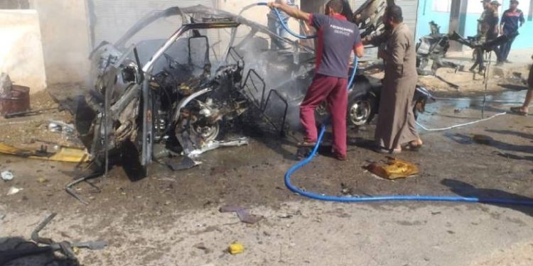 Cerablus’ta araçta patlama: 3 yaralı