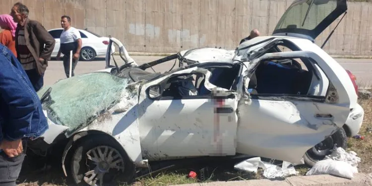 Otomobil takla attı: 6 yaralı