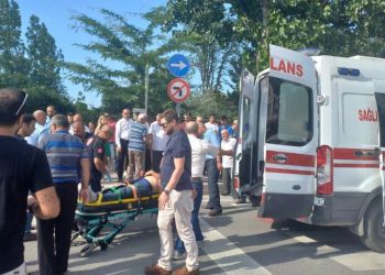 Bursa’da motosiklet sürücüsü ölümden döndü