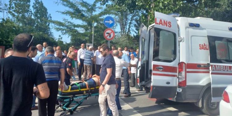 Bursa’da motosiklet sürücüsü ölümden döndü