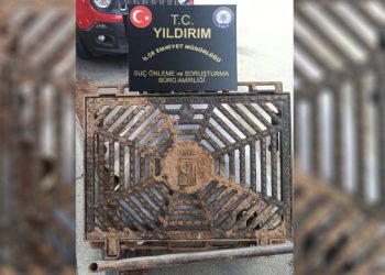 Bursa’da mazgal hırsızı tutuklandı