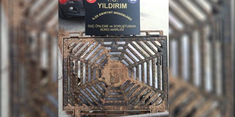 Bursa’da mazgal hırsızı tutuklandı