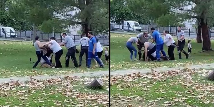 Bursa’da kadınlar birbirine girdi