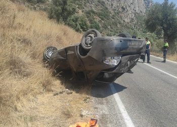 Muğla’da otomobil takla attı: 1 ölü, 4 yaralı