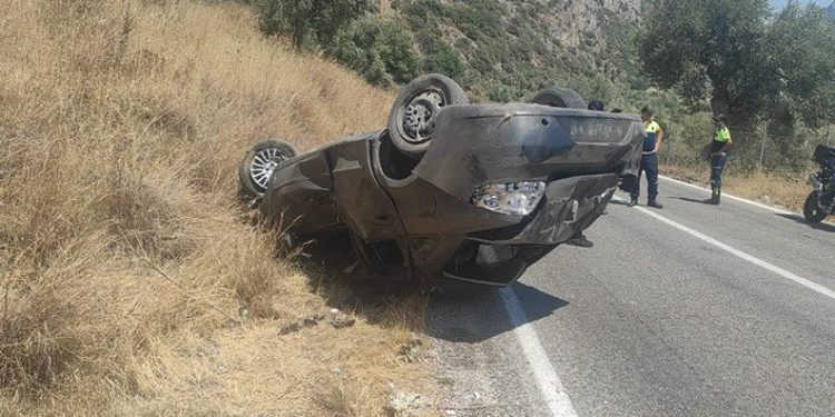 Muğla’da otomobil takla attı: 1 ölü, 4 yaralı