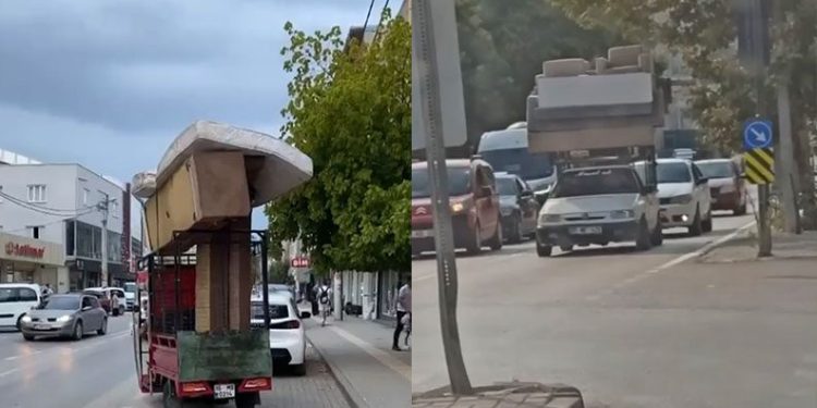 Bursa’da tehlikeli yolculuk