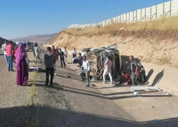 Erzurum’da feci kaza