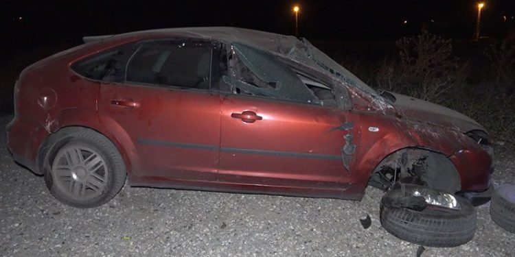 Kırıkkale’de otomobil metrelerce savruldu: 3 yaralı