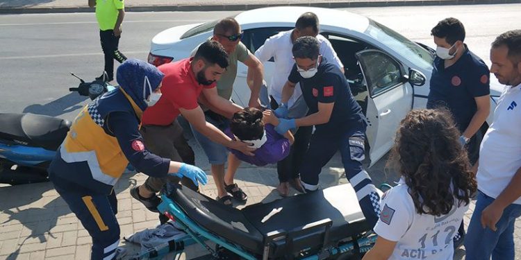 Bursa’da motosiklet sürücüsü ölümden döndü