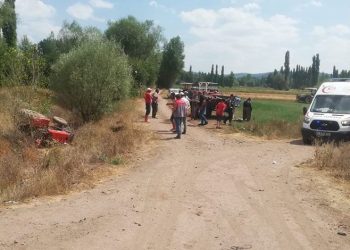 Tokat’ta traktör devrildi: 1 ölü, 1 yaralı