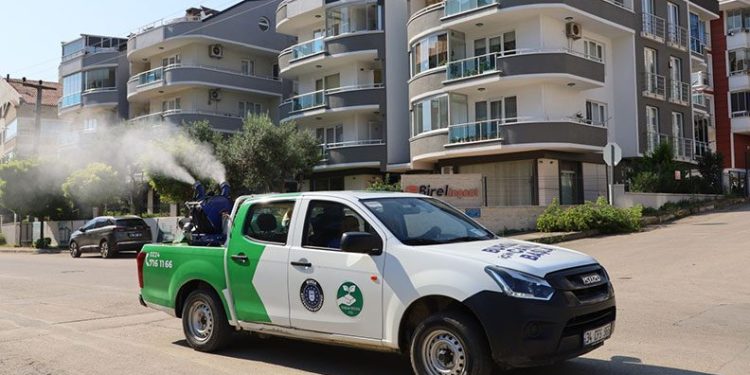 Mudanya’da sinekle mücadele