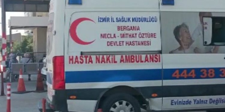 İzmir’de hastane önünden ambulans çalındı