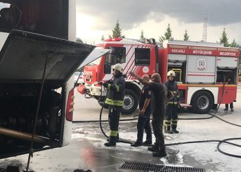 İzmit otogarında yangın paniği