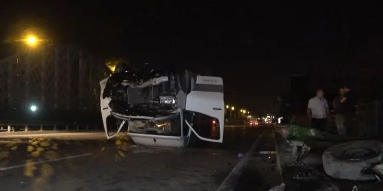 Bursa’da dereye uçmaktan son anda kurtuldu