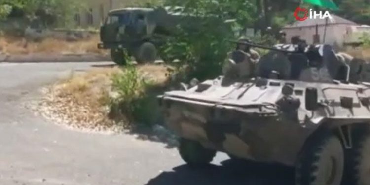 Laçın şehrine Azerbaycan bayrağı dikildi