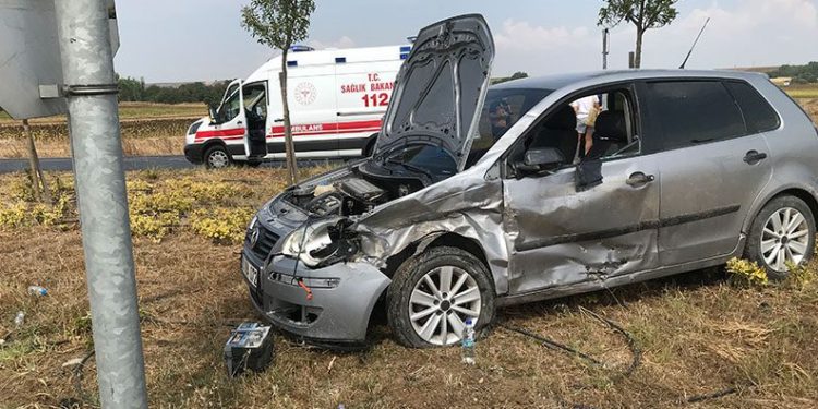 Tekirdağ’da çevreyolunda kaza: 6 yaralı