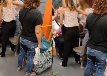 Bursa’da metroda yer verme kavgası