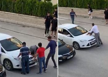 Trafik magandası magandası dehşet saçtı