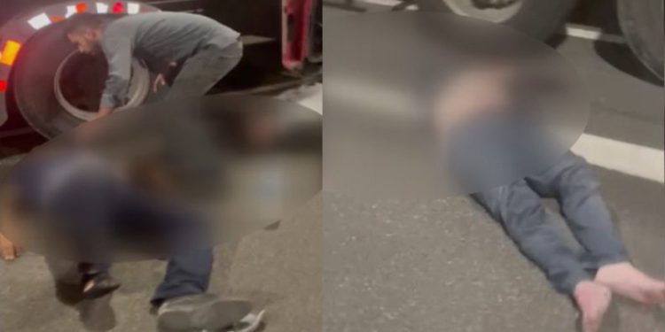 Lastik değiştiren sürücülere otomobil çarptı