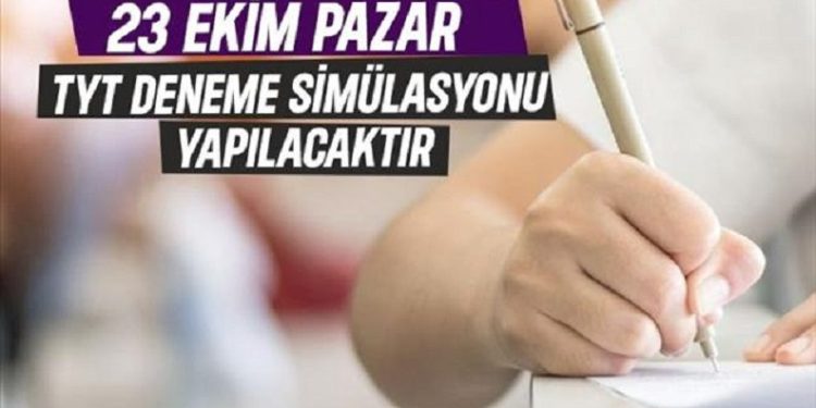 Üniversiteye hazırlanan öğrencilere TYT simülasyonu