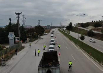 Bursa’da dron destekli trafik uygulaması