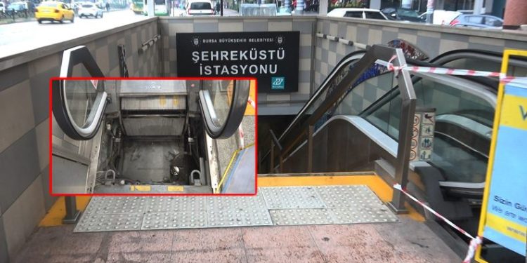 Yürüyen merdiven kapaklarını çalan hırsızlar yakalandı